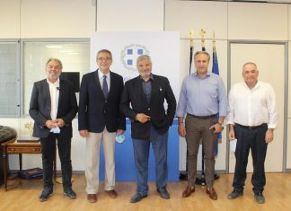 Συνάντηση του Περιφερειάρχη Αττικής Γ. Πατούλη με τον Πρόεδρο του Συνδέσμου Βιομηχανιών Αττικής (ΣΒΑ) Δ. Μαθιό με πρόεδρο συνδέσμου βιομηχανιων