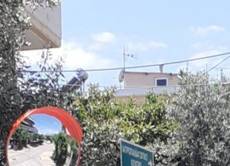 Τοποθετήθηκαν καθρέφτες κυκλοφοριακής ρύθμισης από συνεργεία του Δήμου