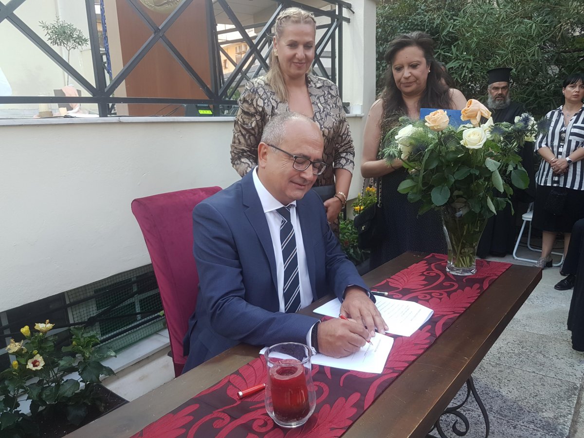 Τελετή ορκωμοσίας του δημάρχου Νίκου Μπάμπαλου και του νέου δημοτικού συμβουλίου.