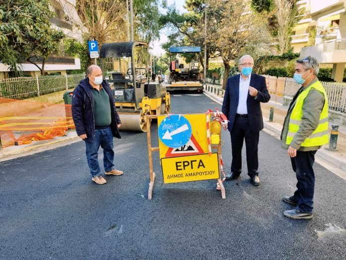 Αυτοψίες του Δημάρχου Αμαρουσίου Θεόδωρου Αμπατζόγλου σε έργα στο Μαρούσι