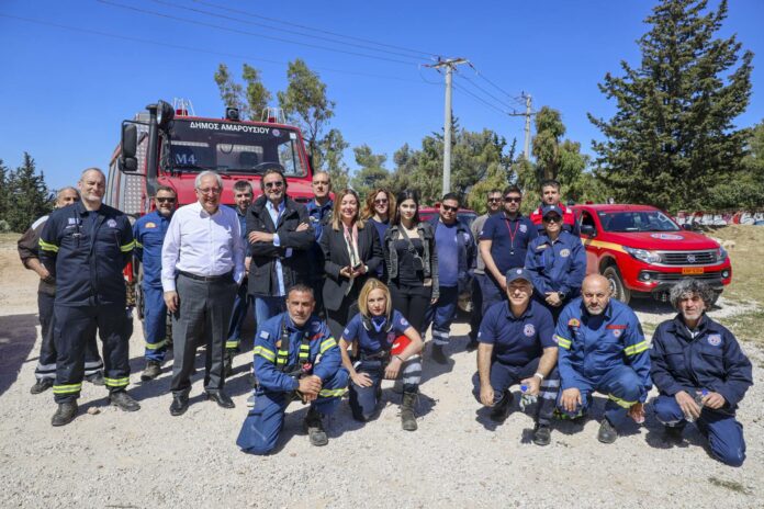 Με επιτυχία διεξήχθη η άσκηση ετοιμότητας σε περίπτωση πυρκαγιάς, στο Κτήμα Καρέλλα, από την Εθελοντική Ομάδα Πολιτικής Προστασίας του Δήμου Αμαρουσίου