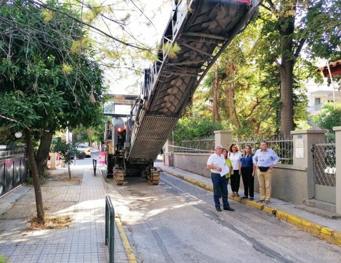 Σε εξέλιξη το μεγάλο έργο “Ανακατασκευής και Συντήρησης οδών” στο Δήμο Αμαρουσίου