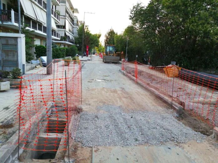 Σε φάση ολοκλήρωσης εισέρχεται το έργο αντιπλημμυρικής θωράκισης στην οδό Πηγάσου στο Πολύδροσο