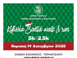 Kifissia Santa Walk & Run: Έρχεται με κέφι στις 14/12 στην πόλη